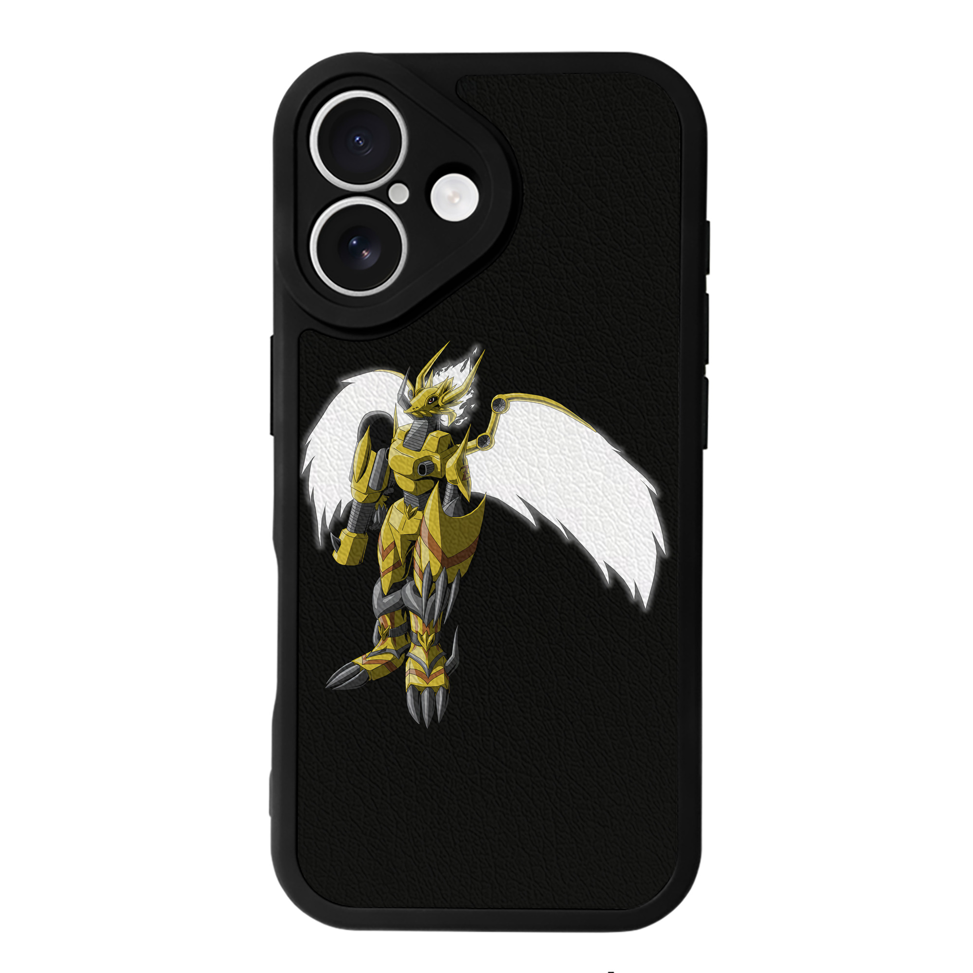 （画像用） Digimon デジタルモンスター/デジモン 【iPhone 16シリーズ対応】シリコンスマホケース（レザー調） 材質：シリコン